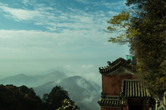 WUDANG ; OKT. 30/ 2017 : China. The Wudang Mountains,Taoist monasteries.