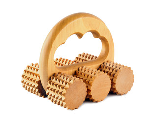 Wooden hand massager.