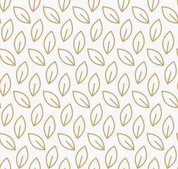 Obraz premium geometric floral leaf ornament line seamless pattern, modern min