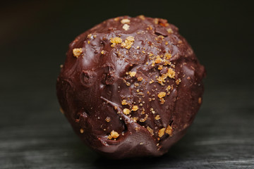chocolate praline and raw sugar