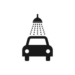 Car wash icon. Vector illustration, flat design.
