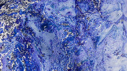 blue marbled paper