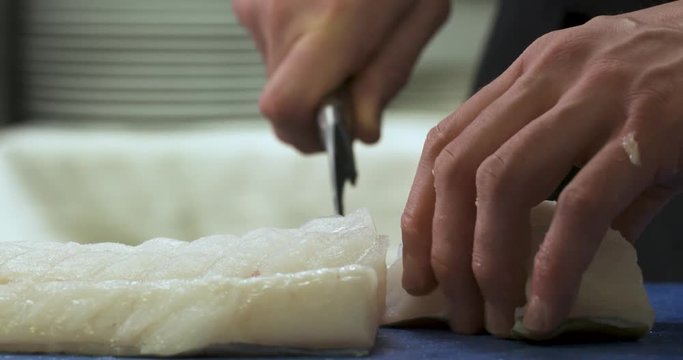 d&eacute;coupe dde poisson cabillaud 