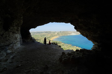 マルタ島の洞窟
