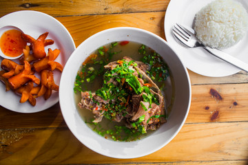 Boiled pork bones Thai food  Walking Street Work on the web