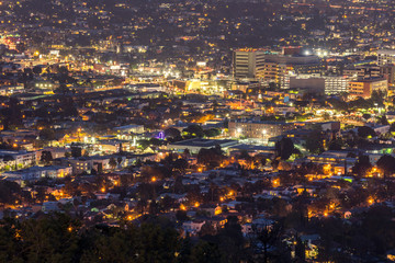 Los Angeles Downtown sunset