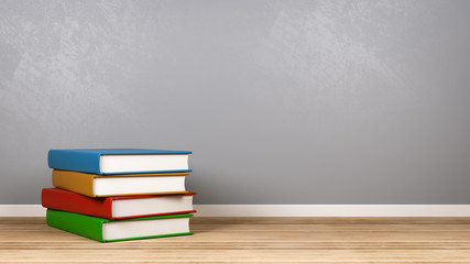 Stack of Books in the Room