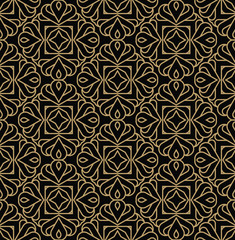 geometric line ornament seamless pattern, modern minimalist styl