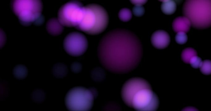 abstract background with animated glowing purple magenta white bokeh