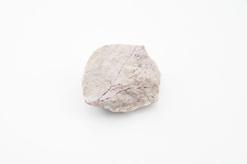 Fototapeta na wymiar marl rock isolated over white