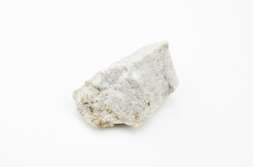 quartz sandstone rock isolated over white © michal812
