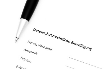 Datenschutzrechtliche Einwilligung