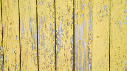 Obraz premium Old yellow wooden background.