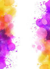 Waterocolor splash banner