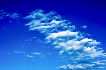 Naklejka na ściany i meble Blue dramatic sky.