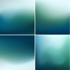 Naklejka premium Abstract natural green and blue backgrounds vector illustration