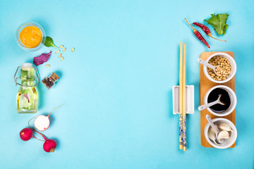 The most famous Korean traditional food Kimchi ingredients.