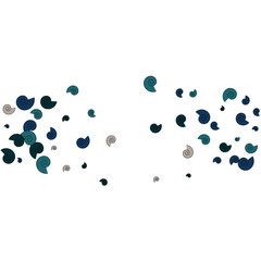 Festive Background with Colorful spirals. Trendy Pattern for Postcard, Print, Banner or Poster. Pretty spirals For Party Decoration, Wedding, Birthday or Anniversary Invitation. Vector