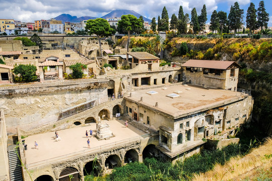 Herculaneum. View on the ancient town