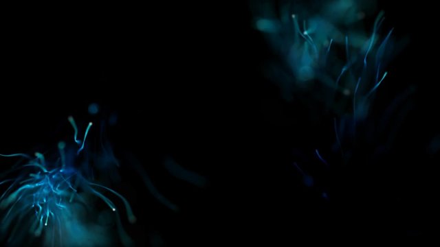 Abstract Particles Moving Swarm Animation