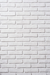 White brick wall. Block background, design pattern