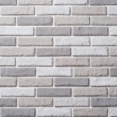White brick wall. Block background, design pattern