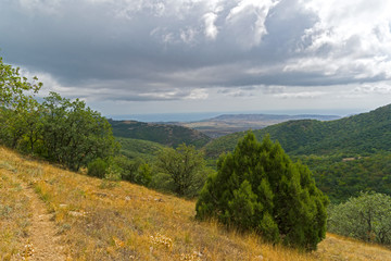 Slope of the ridge, Crimea.