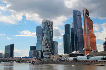 Naklejka premium Moscow-City business center, Russia