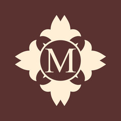 Vintage ornamental monogram