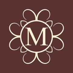 Vintage ornamental monogram