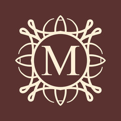 Vintage ornamental monogram