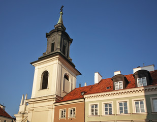 Obraz premium Church of St. Hyacinth in Warsaw. Poland