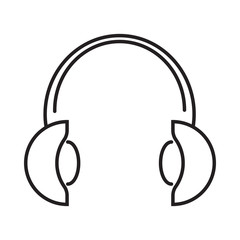 online course headset icon vector illustration design