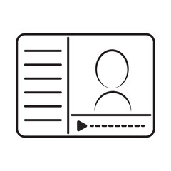 online course video panel icon vector illustration design