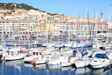 Fototapeta na wymiar La ville maritime de Sète, la petite Venise Languedocienne, Hérault, Occitanie, France 
