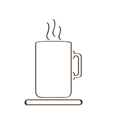 Isolated abstract coffee mug icon