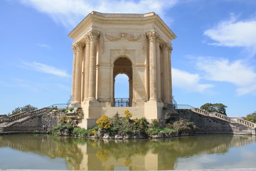 Fototapeta na wymiar Magnifique château d'eau du Pêyrou à Montpellier, Hérault, Occitanie, France