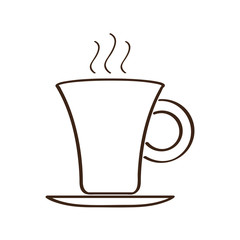 Isolated abstract coffee mug icon