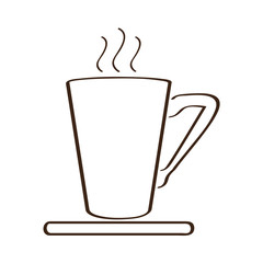 Isolated abstract coffee mug icon