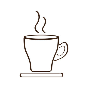 Isolated abstract coffee mug icon