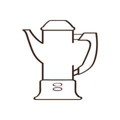 Isolated abstract coffeepot icon