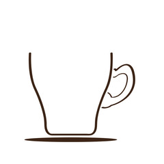 Isolated coffee mug icon
