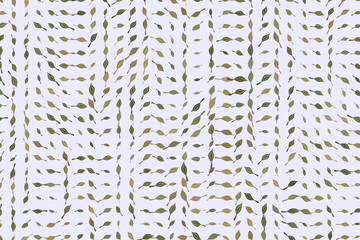 Abstract geometric leaves drawing pattern, colorful & artistic for graphic design. Template, creative, backdrop & green.
