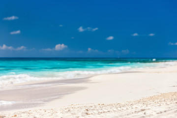 Idyllic beach at Caribbean