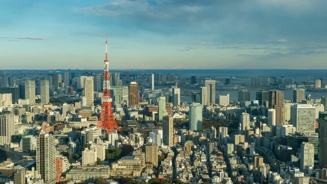 4K Time-lapse : Tokyo cityscape 