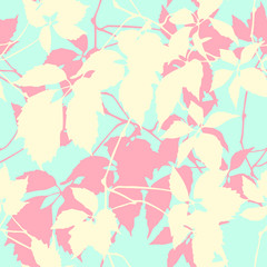 Elegance seamless leaves pattern