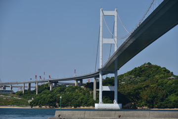 日本の瀬戸内海のしまなみ海道