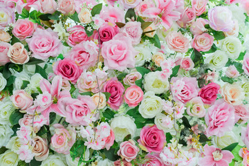flower background, backdrop wedding decoration, rose pattern, Wall flower, colorful background, fresh rose