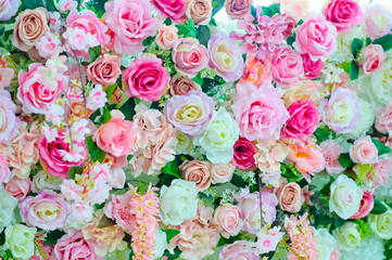 flower background, backdrop wedding decoration, rose pattern, Wall flower, colorful background, fresh rose