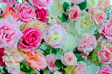flower background, backdrop wedding decoration, rose pattern, Wall flower, colorful background, fresh rose